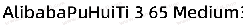 AlibabaPuHuiTi 3 65 Medium3字体转换